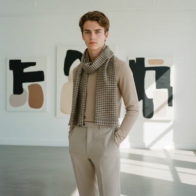 Élan Classique – Écharpe Pashmina Fait Main par Maison Élégance