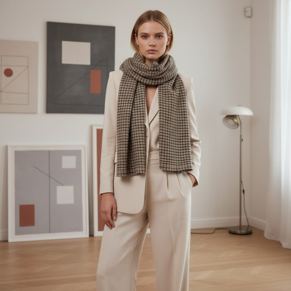 Élan Classique – Écharpe Pashmina Fait Main par Maison Élégance