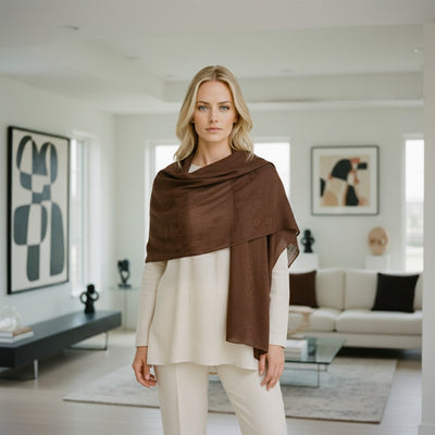 Essence Élégante – Pashmina Pur Fait Main par Maison Élégance