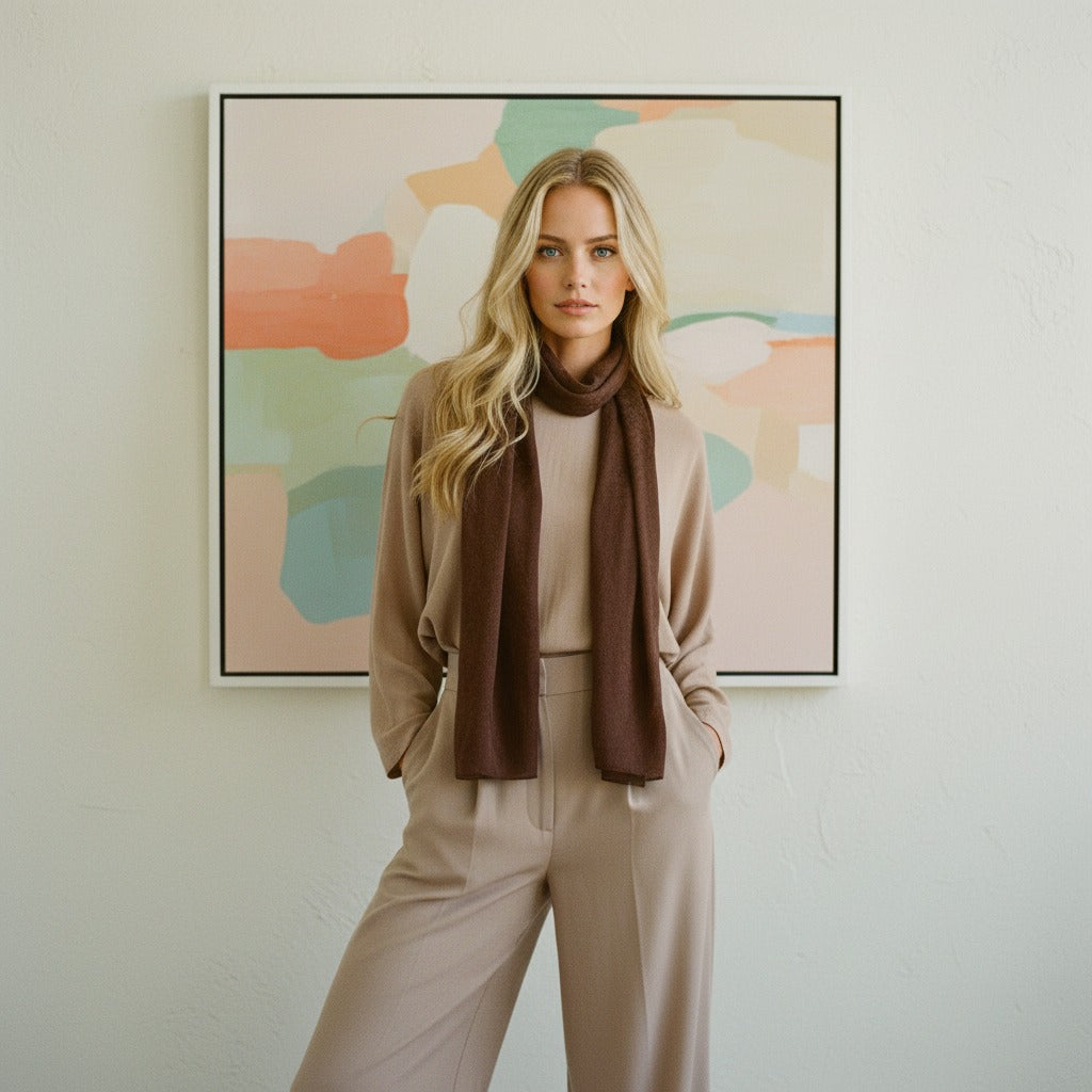 Essence Élégante – Pashmina Pur Fait Main par Maison Élégance