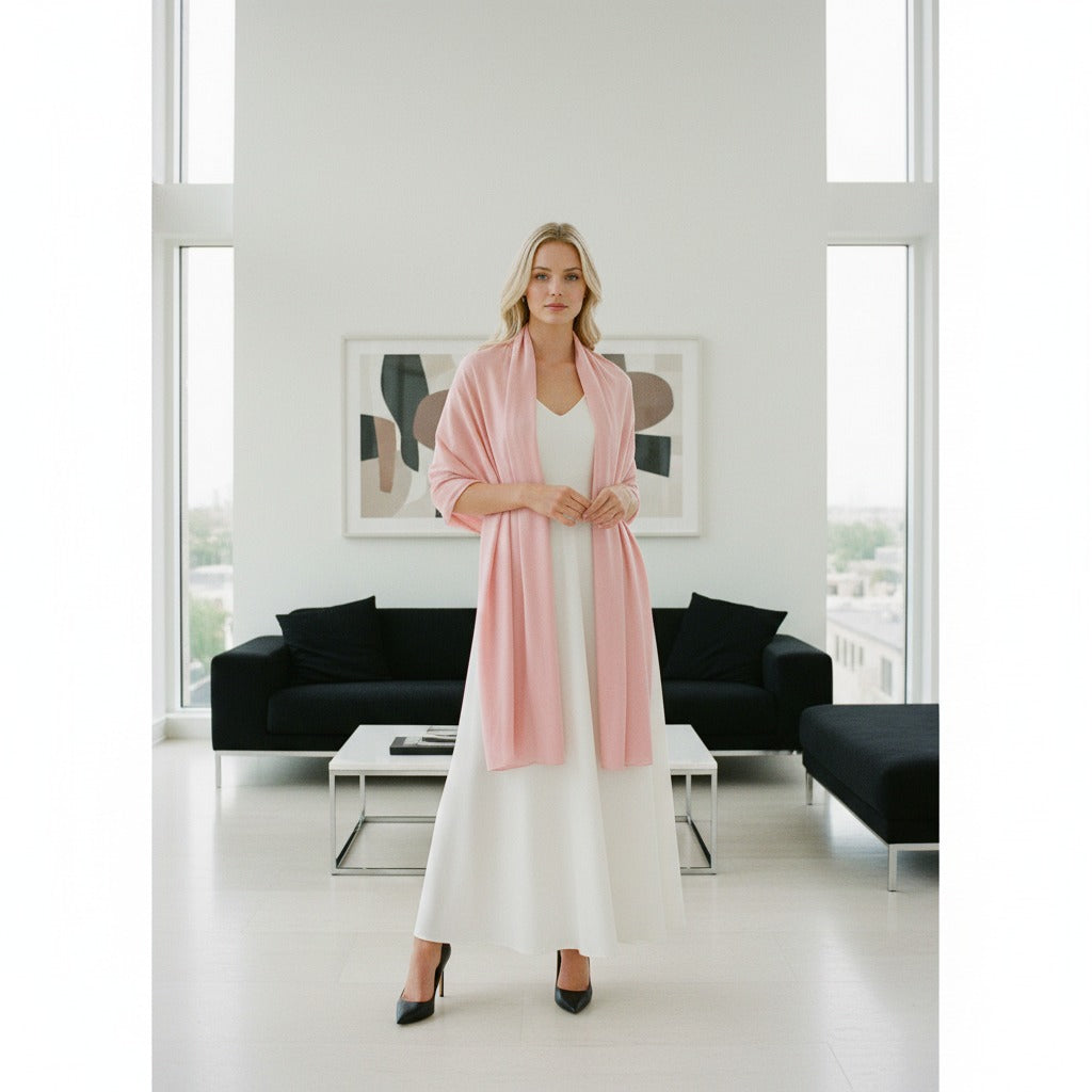 Essence de Couleur – Pashmina Pur Fait Main par Maison Élégance